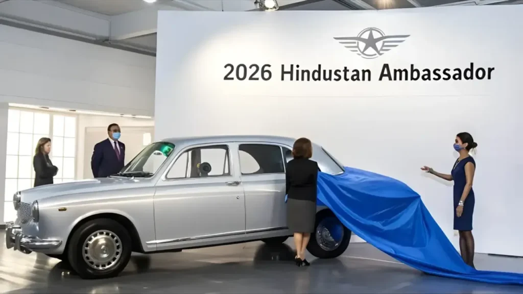 2026 Hindustan Ambassador: 21 KMPL माइलेज और हाई-टेक फीचर्स के साथ भारतीय नेताओं की पसंद