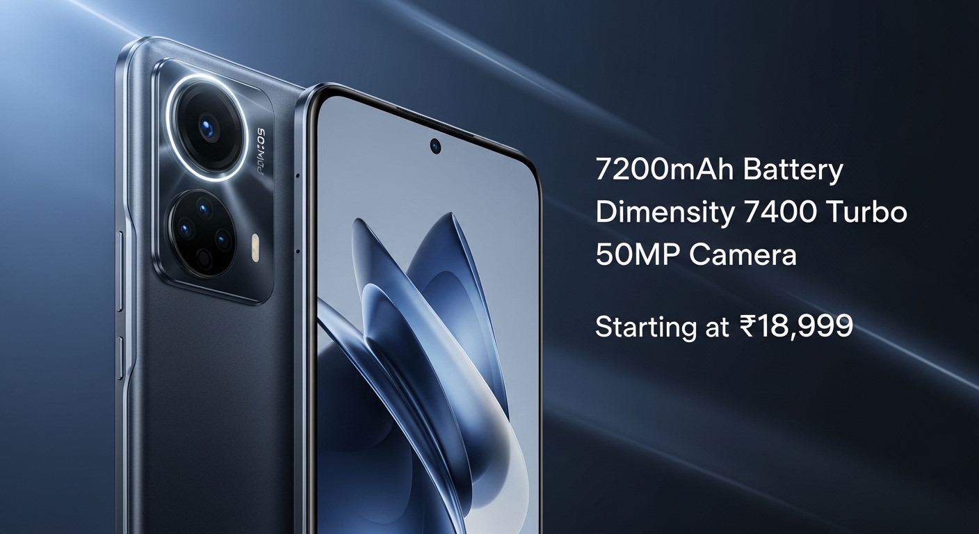 iQOO Z11x Launched in India: 7200mAh Battery, Dimensity 7400 Turbo, 50MP Camera Starting at ₹18,999